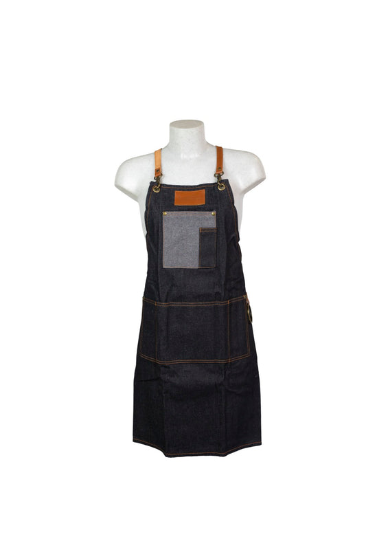 ISB Denim Apron with pocket image 0