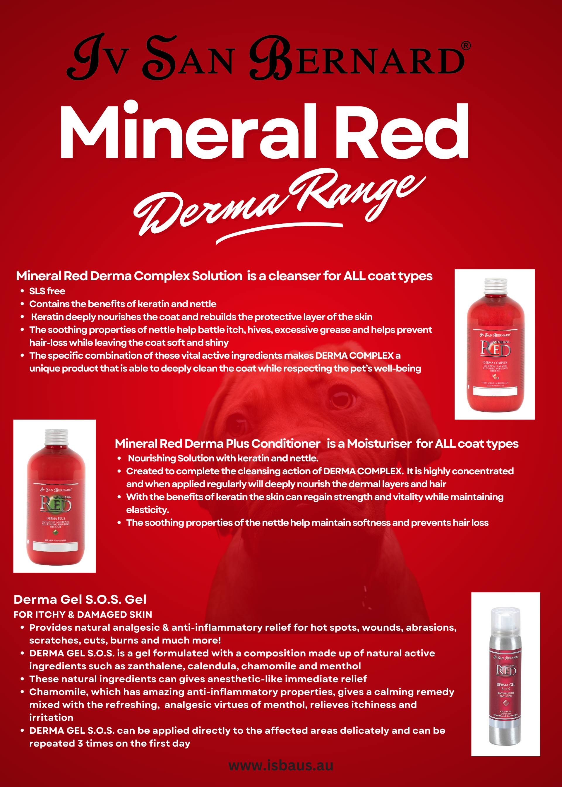 ISB MINERAL RED Derma Complex SHAMPOO image 1