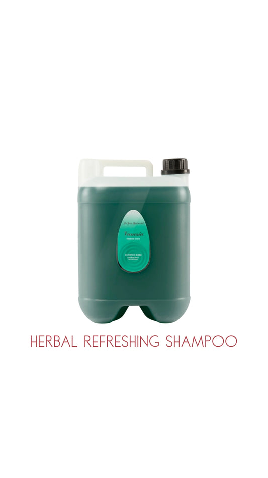 Vanesia HERB SHAMPOO Refreshing For All Coats Types 10Lt with Pump