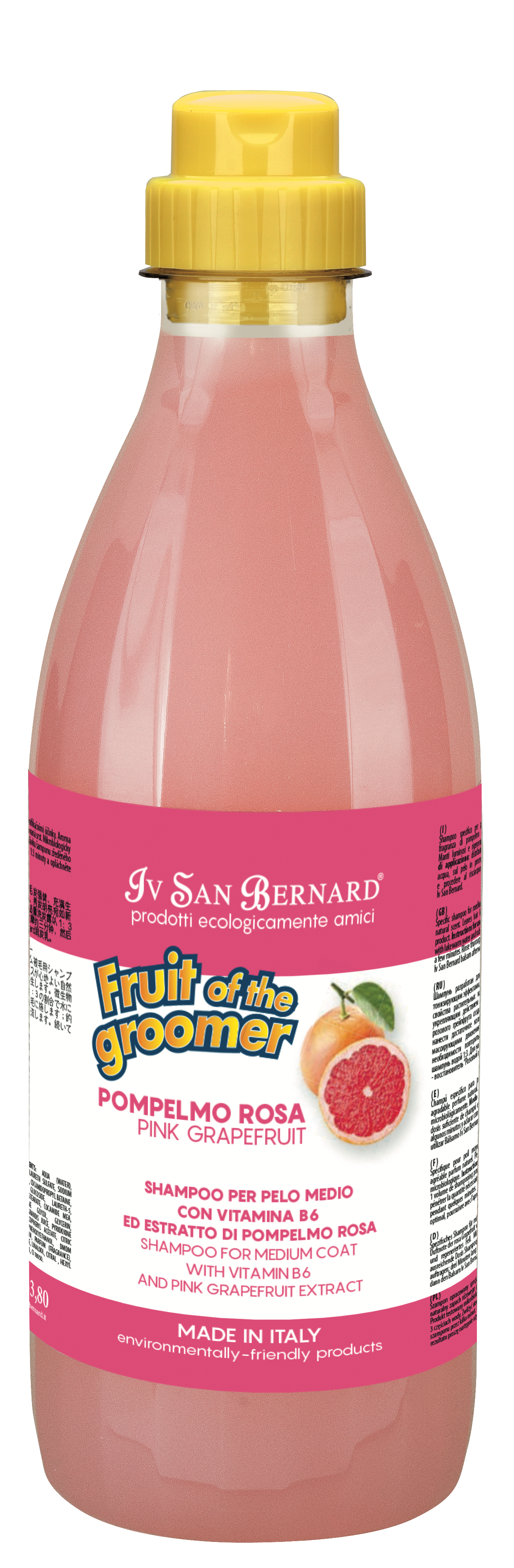 Fruit of the Groomer PINK GRAPEFRUIT SHAMPOO for Medium Coats