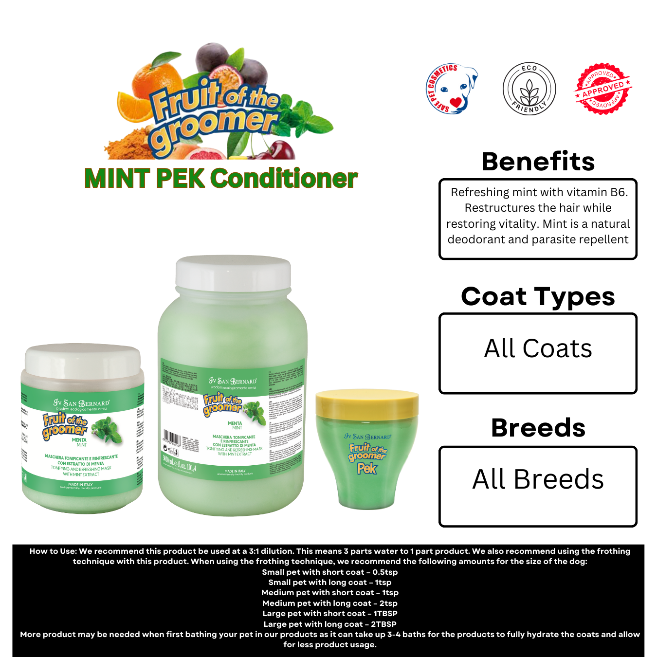 Fruit of the Groomer MINT PEK Conditioner