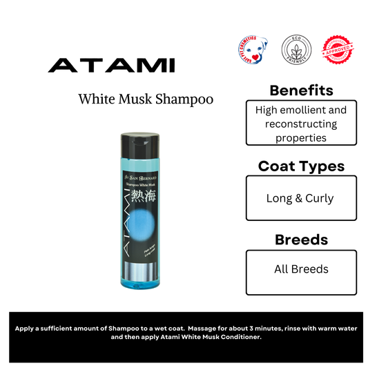 Atami WHITE MUSK Shampoo for Long Coats